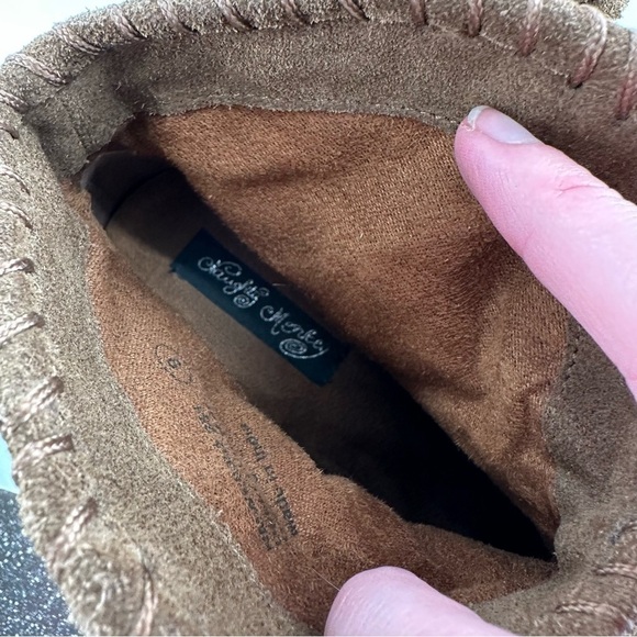 Naughty monkey trixie ankle booties 10 brown suede boho tribal western boots - Picture 11 of 15